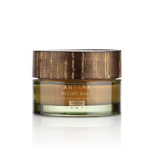 image of the antara relief balm - a full spectrum pain relieving balm available at heaven on earth aspen 
