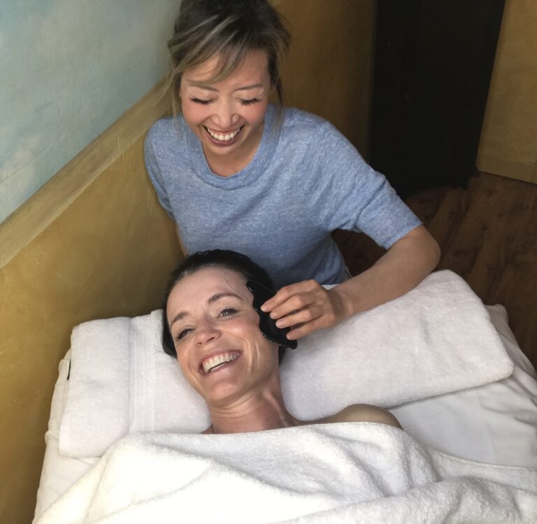 Pila with guest at the heaven on earth spa in aspen, co