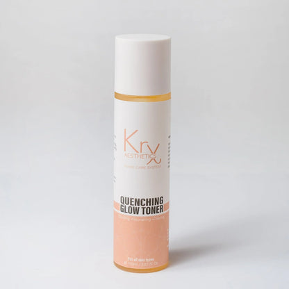 bottle of the KrX quenching glow toner available at heaven on earth 