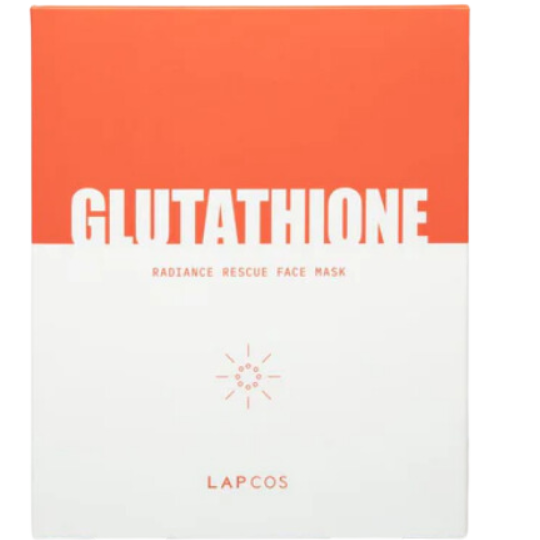 image of the 5-pack lapcos Glutathione Radiance Rescue Brightening Sheet Mask available at heaven on earth aspen