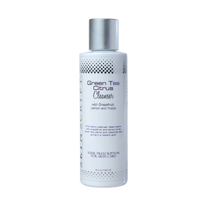 skin script green tea citrus cleanser bottle with grapefruit, lemon and yucca at heaven on earth